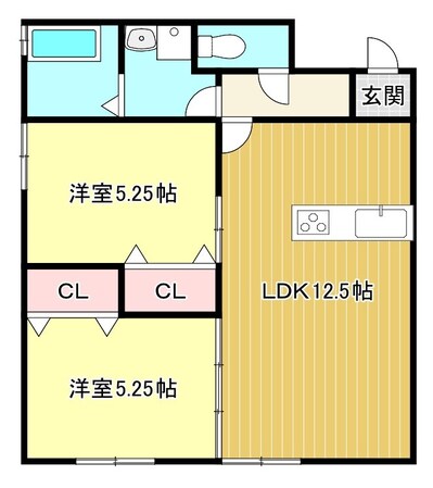 ほわいとあうるの物件間取画像